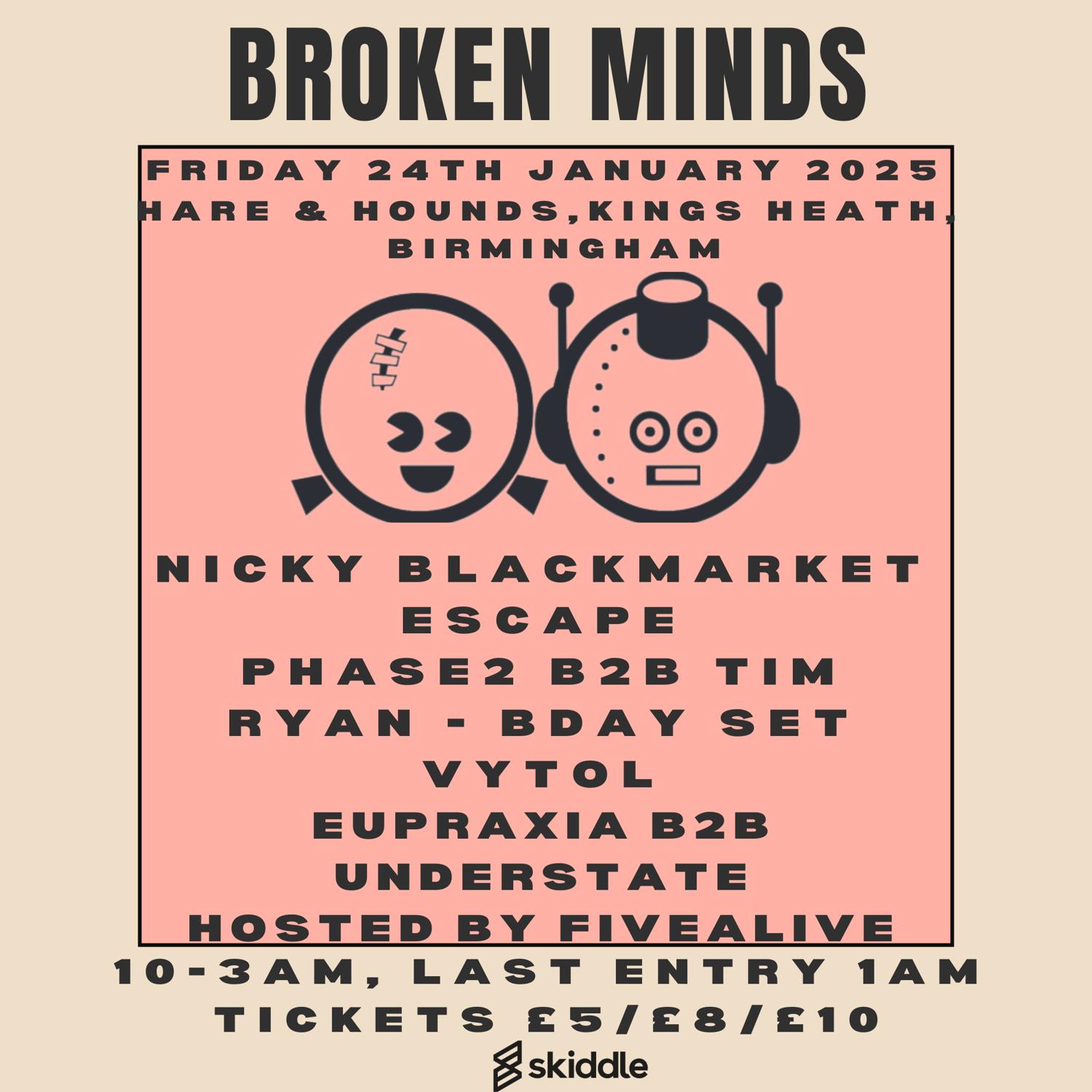 Broken Minds Presents Nicky Blackmarket