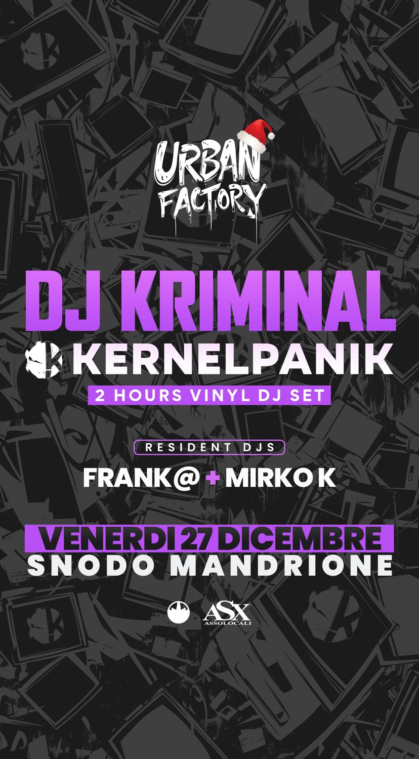 Urban Factory - Dj Kriminal