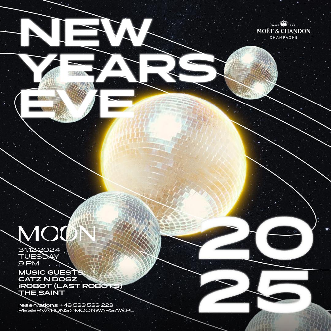 New Years Eve 2025 – 'Shiny Disco Balls' With Catz N Dogz & Irobot (Last Robots) & The Saint