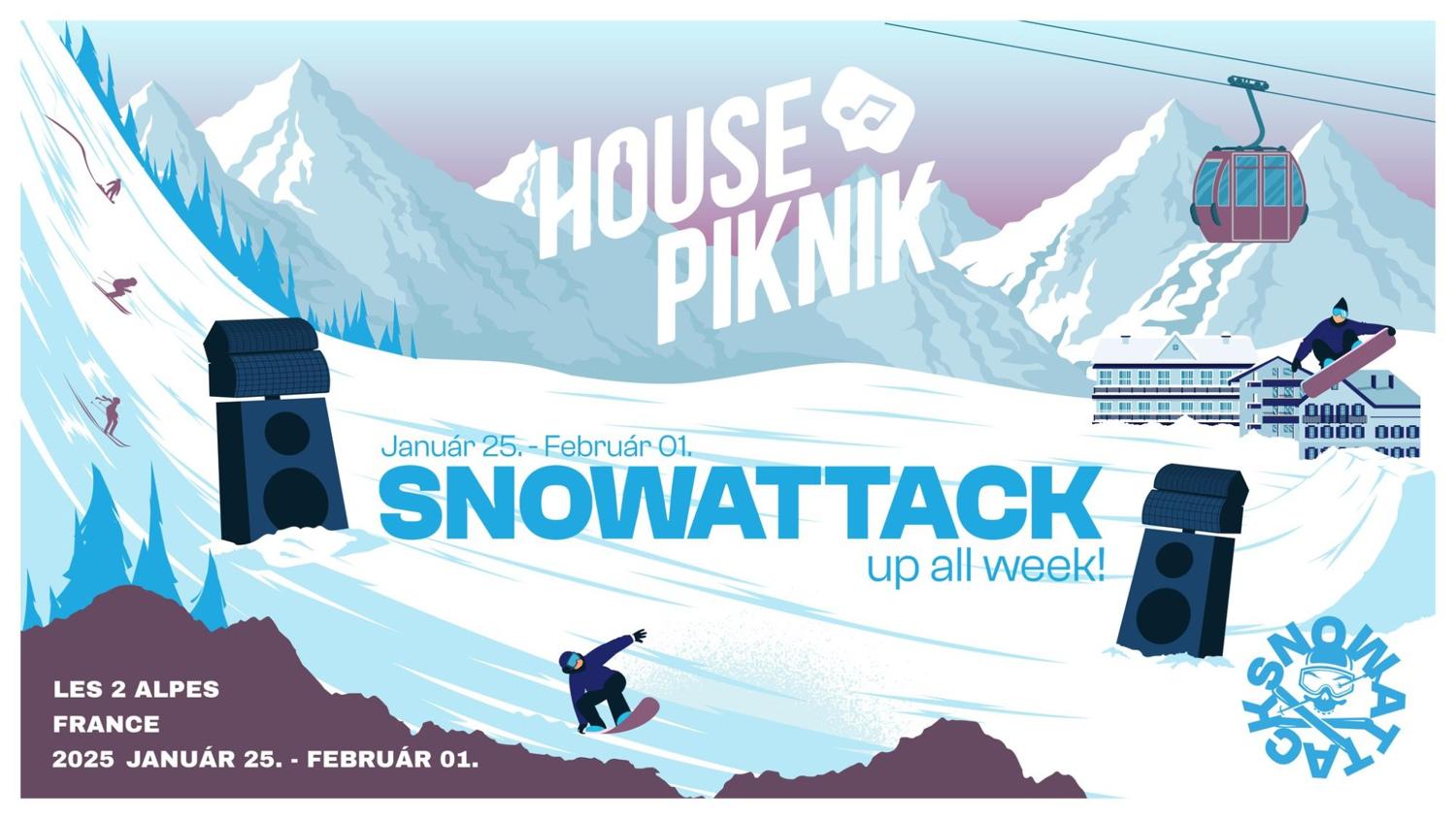 House Piknik Goes To Snowattack 2025 - Les 2 Alpes