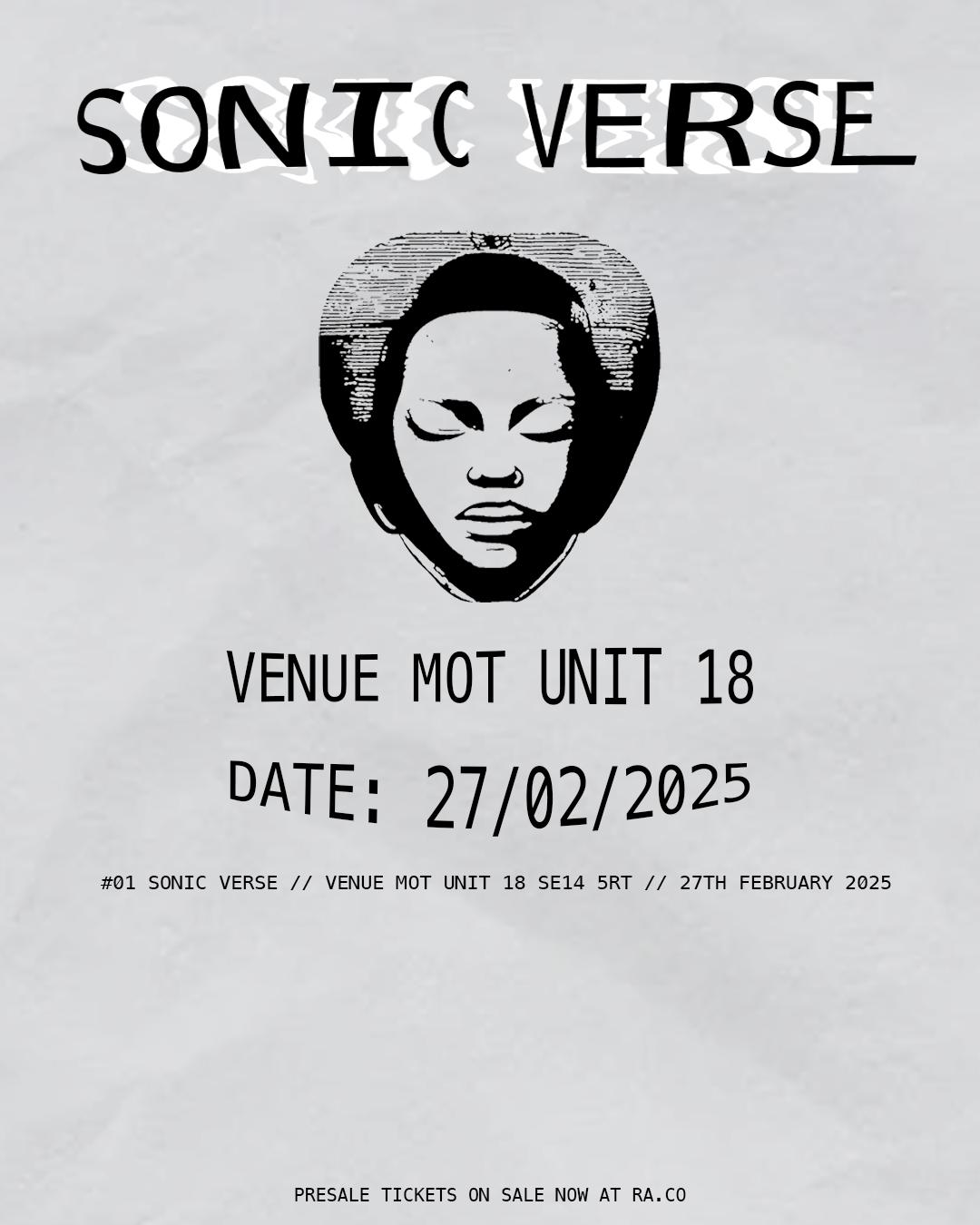 #01 Sonic Verse @ Venue Mot 27/02/2025