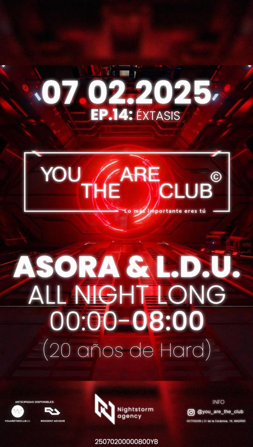 'You Are' The Club Ep14: Asora + L.D.U. All Night Long