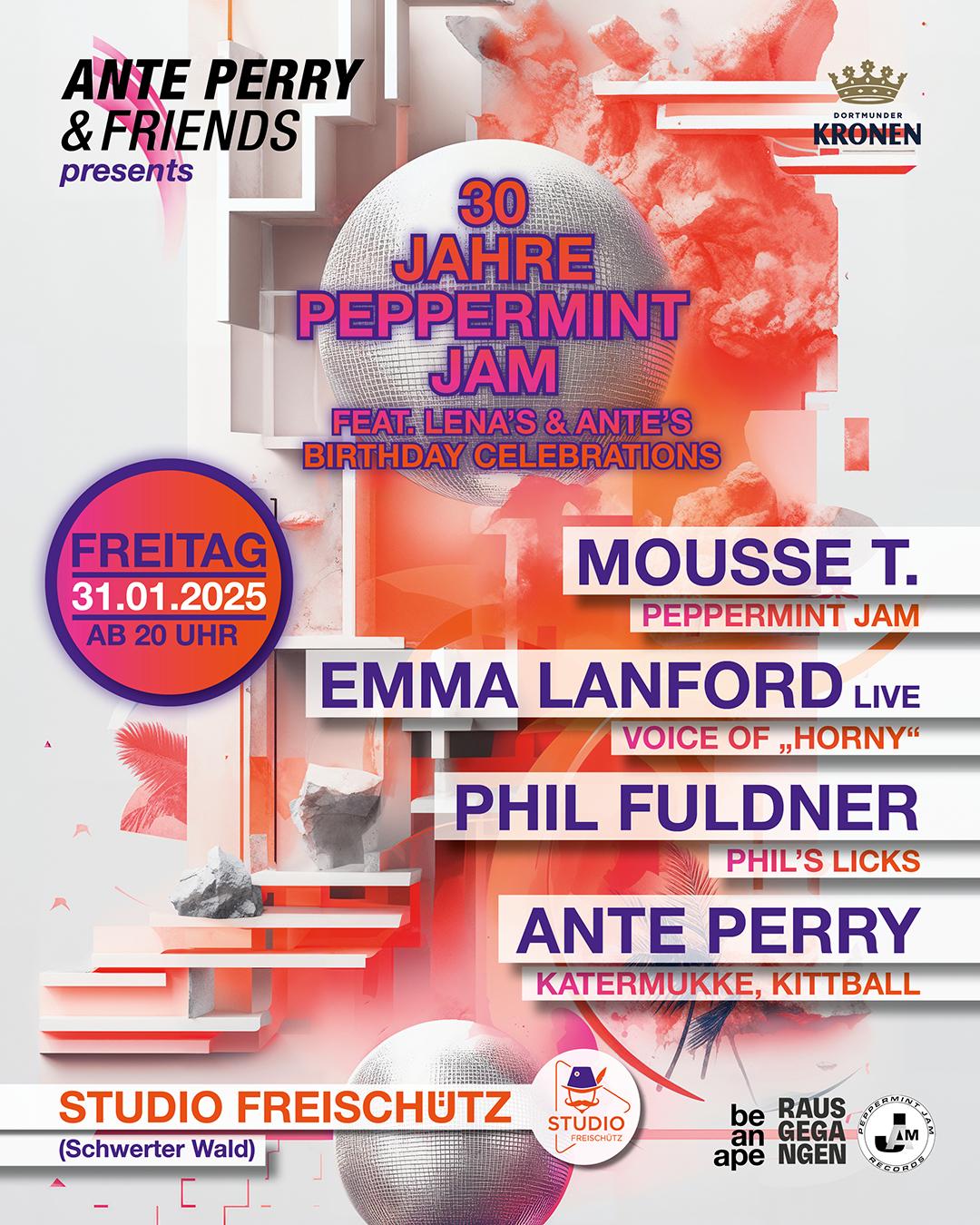 Ante Perry & Friends With Mousse T, Emma Lanford, Phil Fuldner