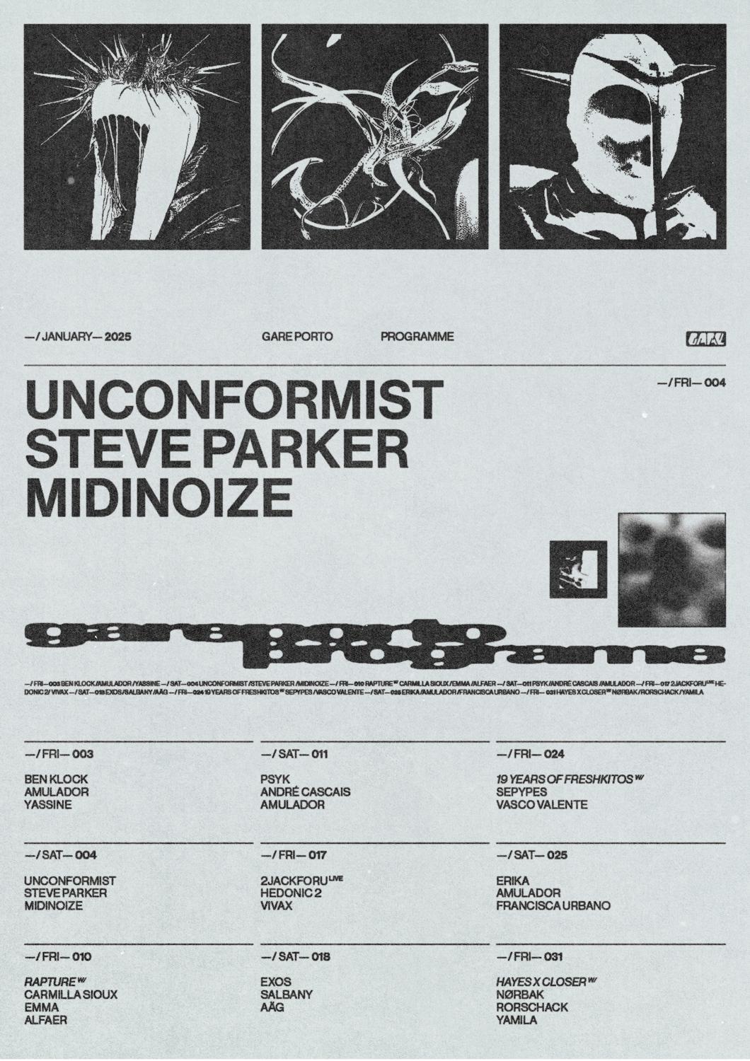 Unconformist + Steve Parker + Midinoize