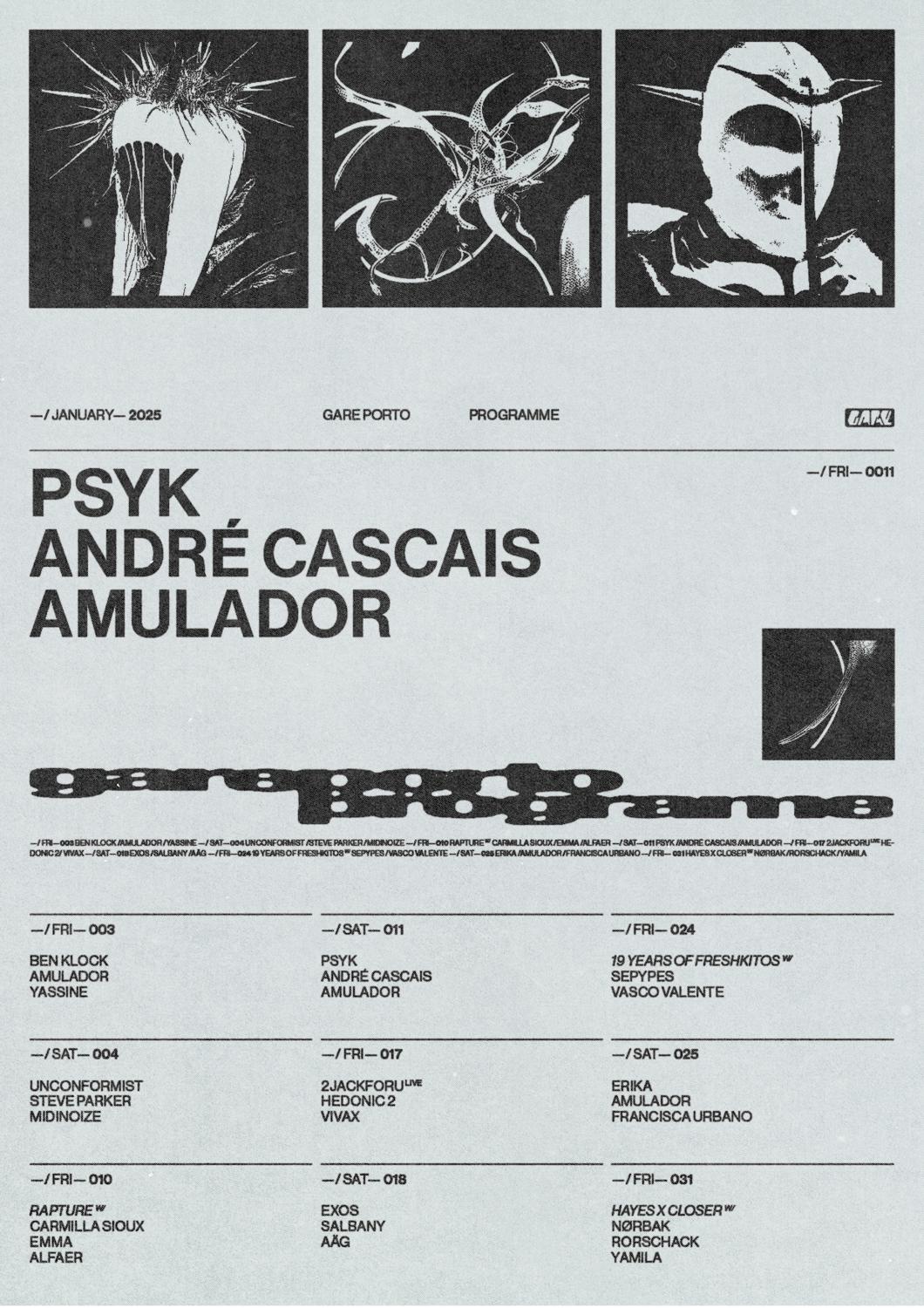 Psyk + André Cascais + Amulador