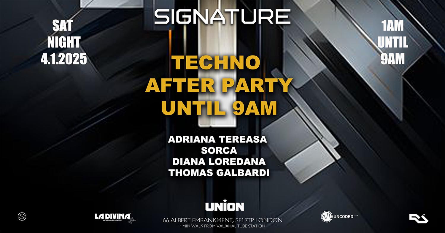 La Divina Afterhours 'Signature' Techno After Party