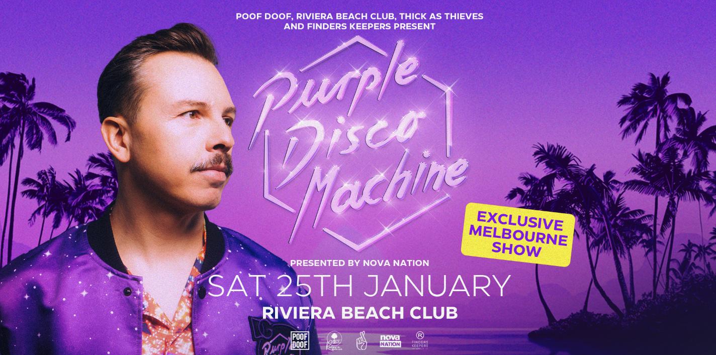 Purple Disco Machine Melbourne Sat 25Th Jan