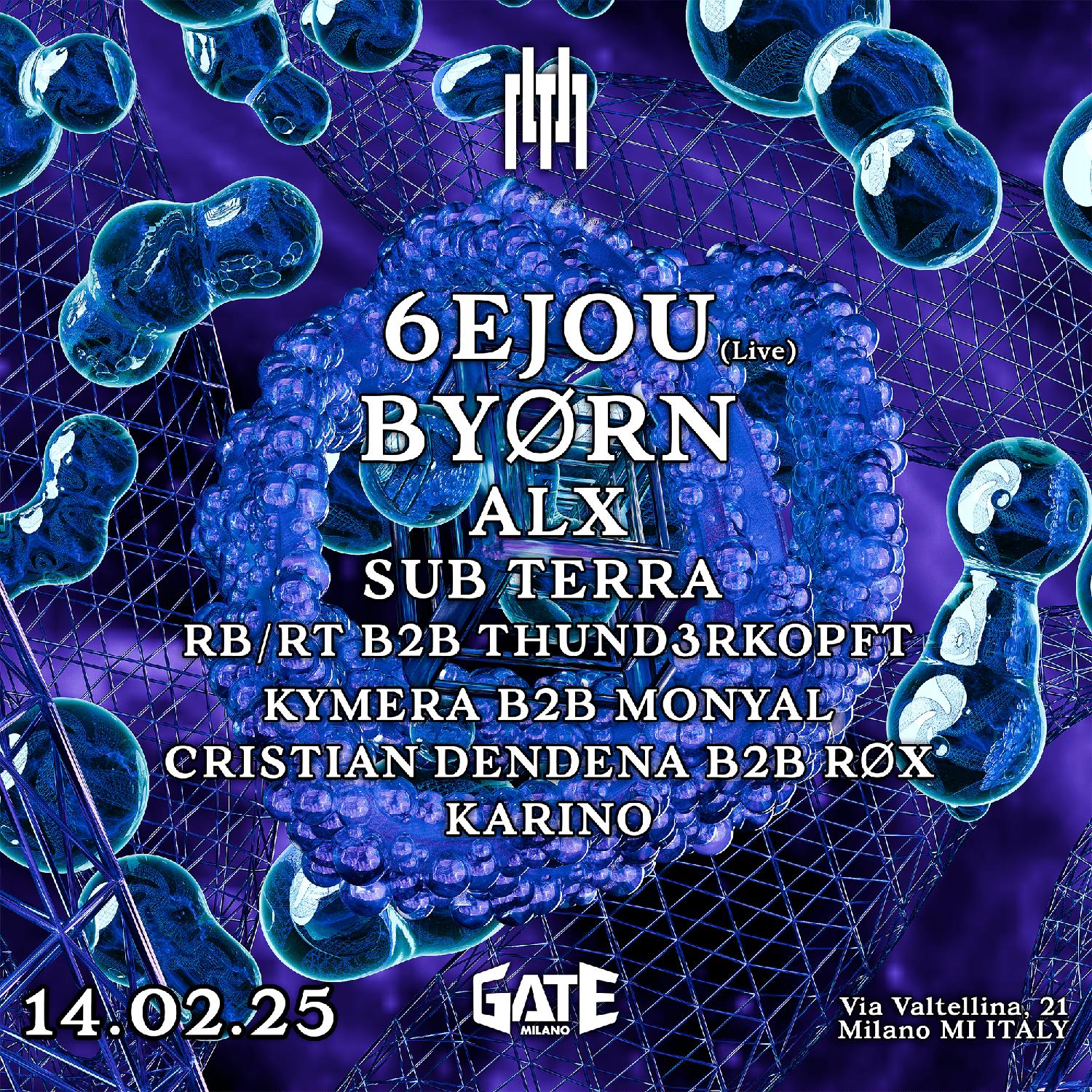 Uncertain Presents: 6Ejou (Live), Byørn, Alx, Sub Terra + Hidden Hell