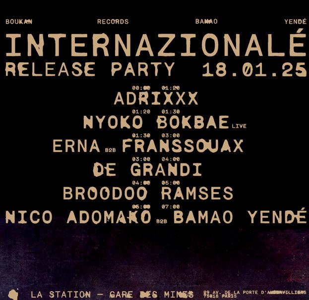 Bamao Yendé Release Party W/ De Grandi // Nico Adomako // Broodoo Ramses