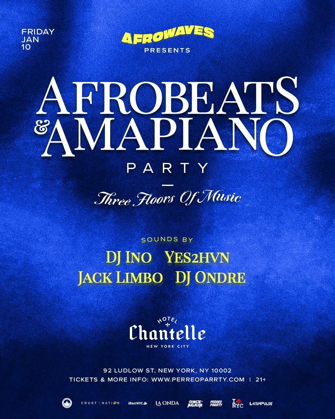 Afrobeats & Amapiano: Afrowaves Party