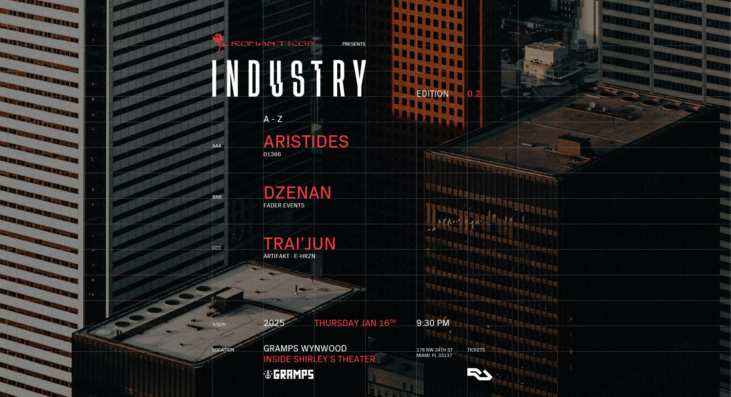 Romanticos Presents: Industry