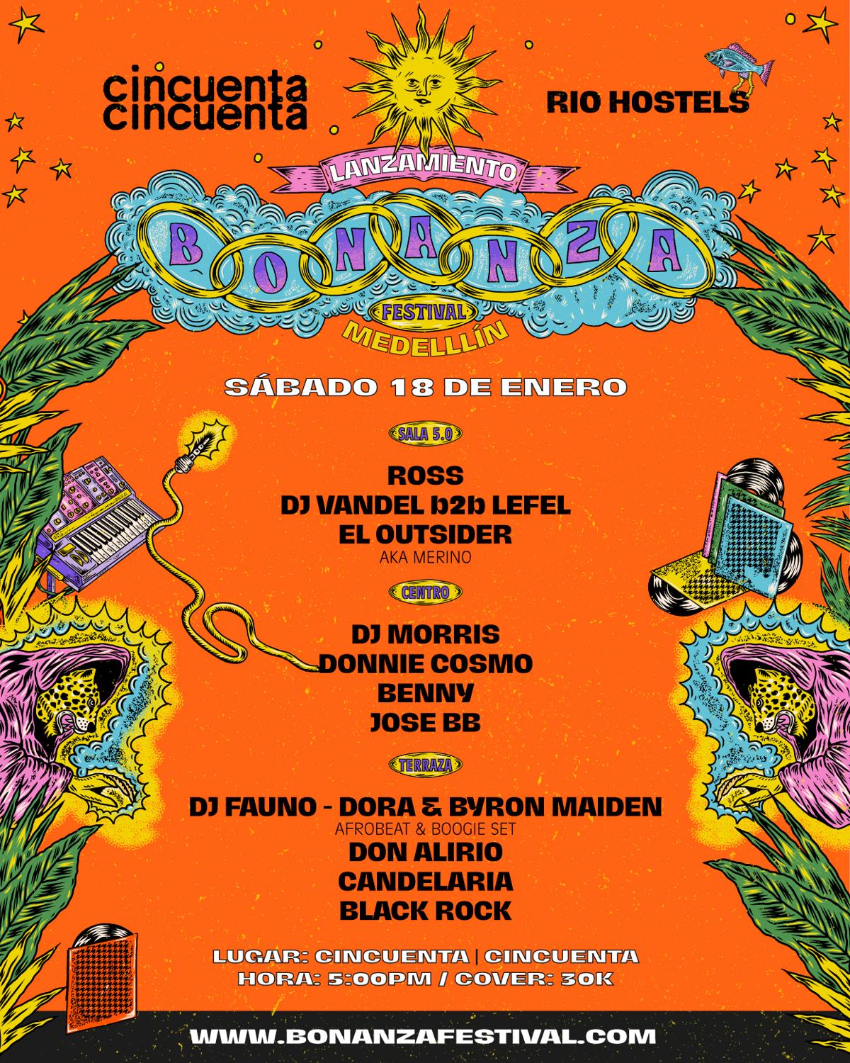 50 Pres: Lanzamiento Bonanza Fest - Medellin