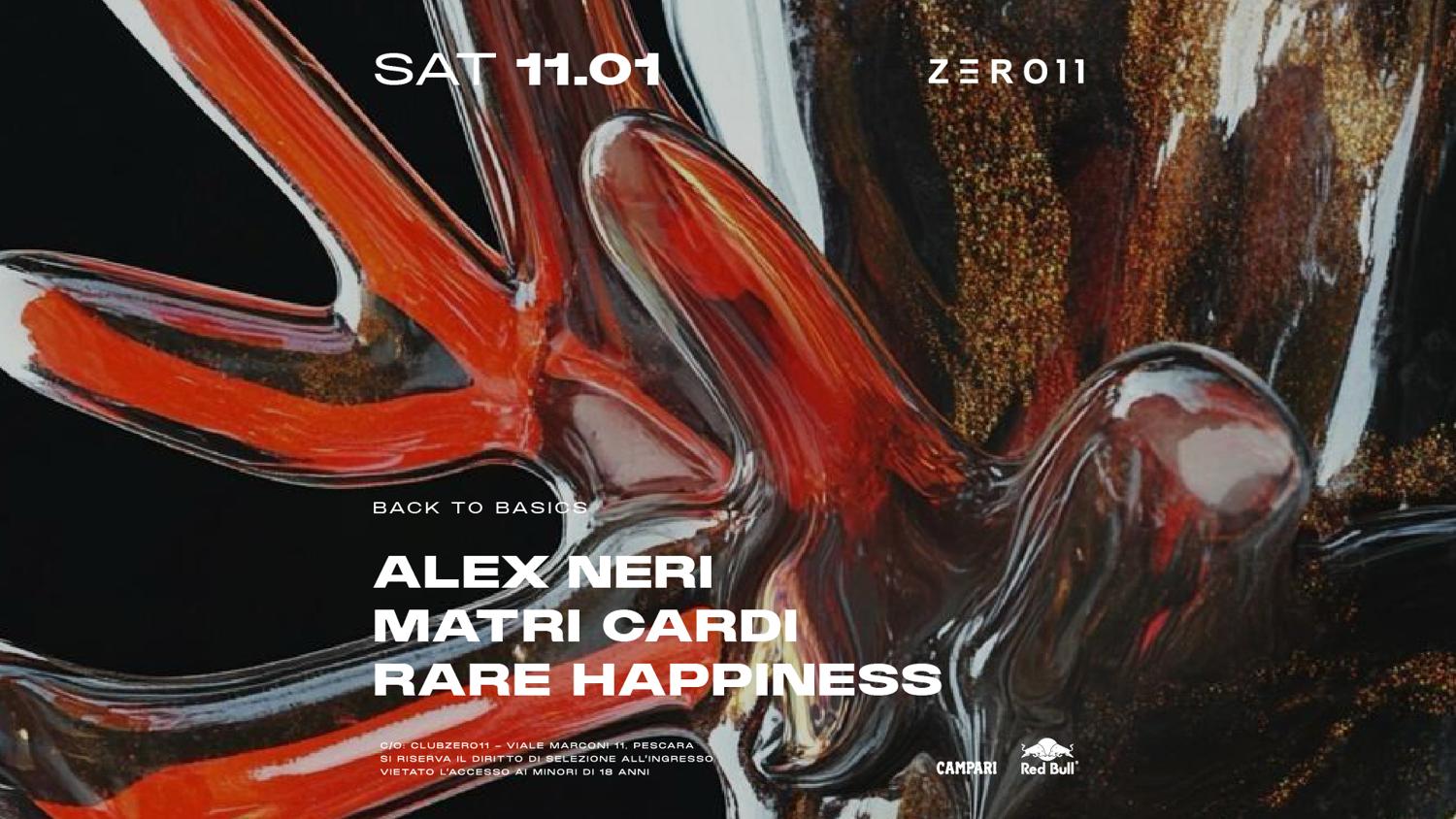 Zero11 Pres. Back To Basics With Alex Neri - Matri Cardi - Rare Happiness