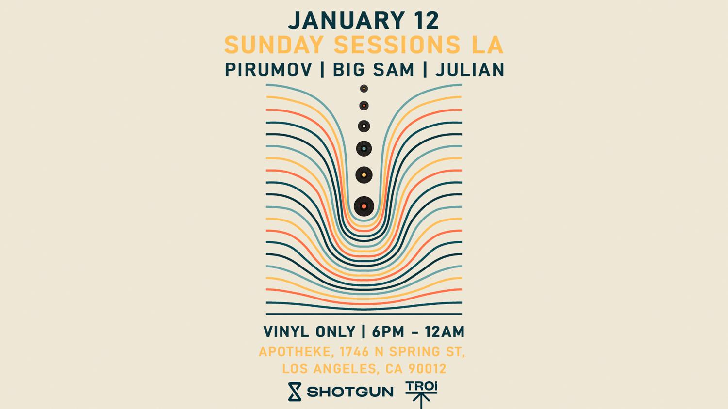 Sunday Sessions La (Vinyl Only) [Tickets Avail At The Door] Open-Air