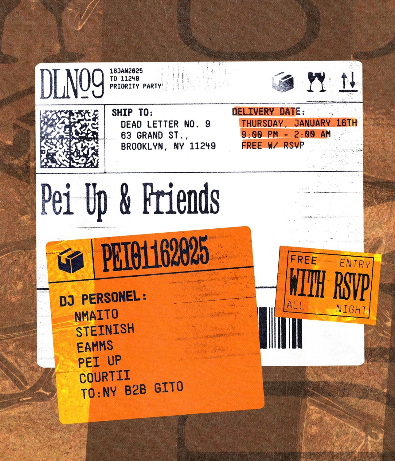 Pei Up & Friends: Nmaito, Steinish, Eamms, Pei Up, Courtii, To:Ny B2B Gito