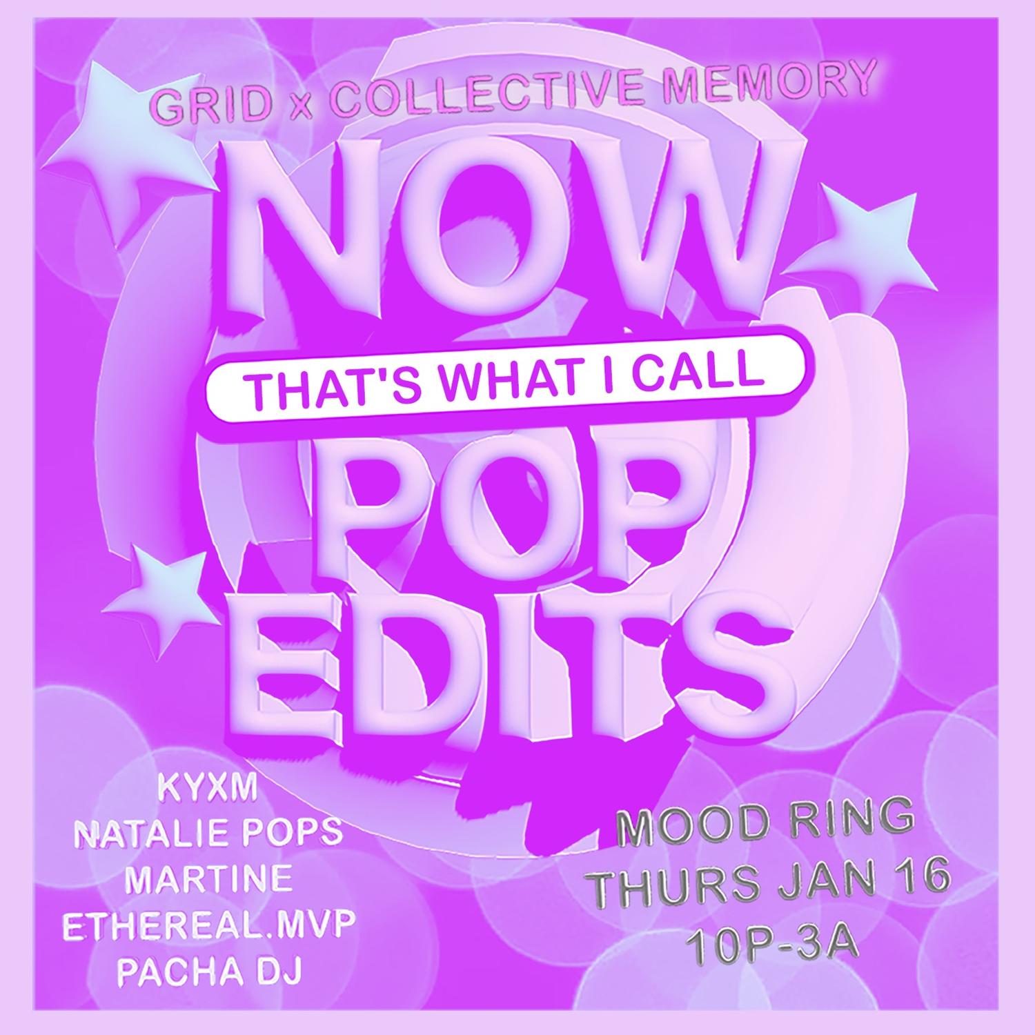 Grid X Collective Memory: Pop Edits