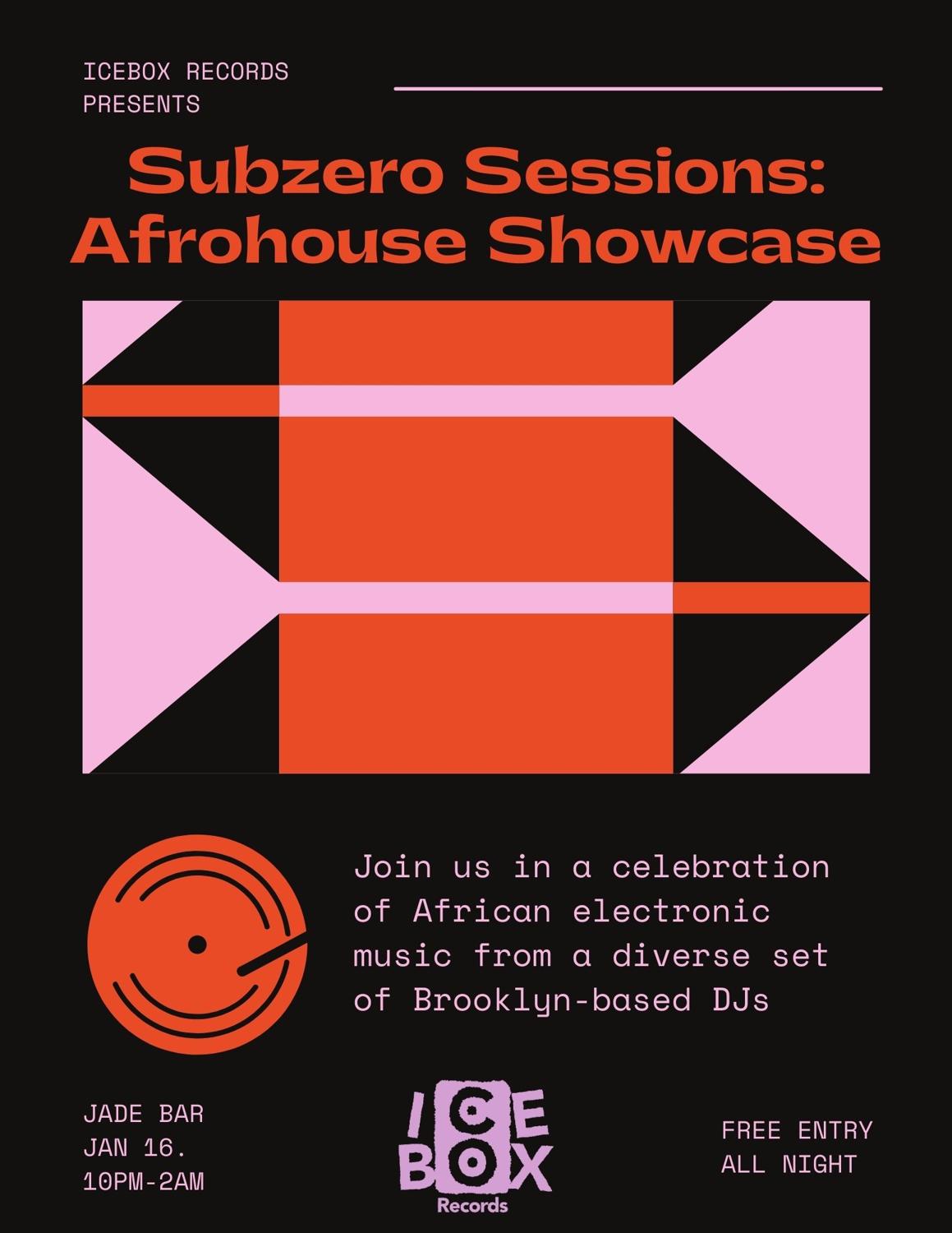 Subzero Sessions: Afrohouse Showcase