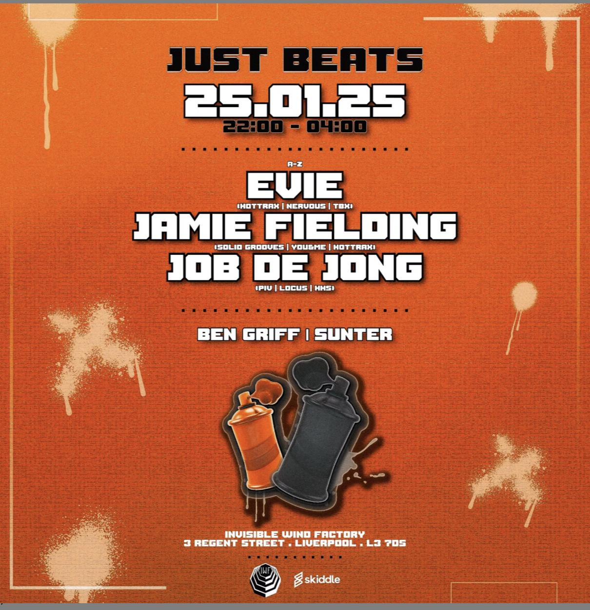 Just Beats Presents: Job De Jong, Evie & Jamie Fielding