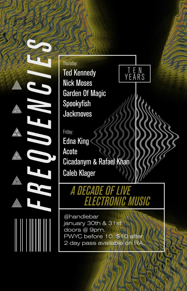 Frequencies 10 Year Anniversary: Thurs & Fri