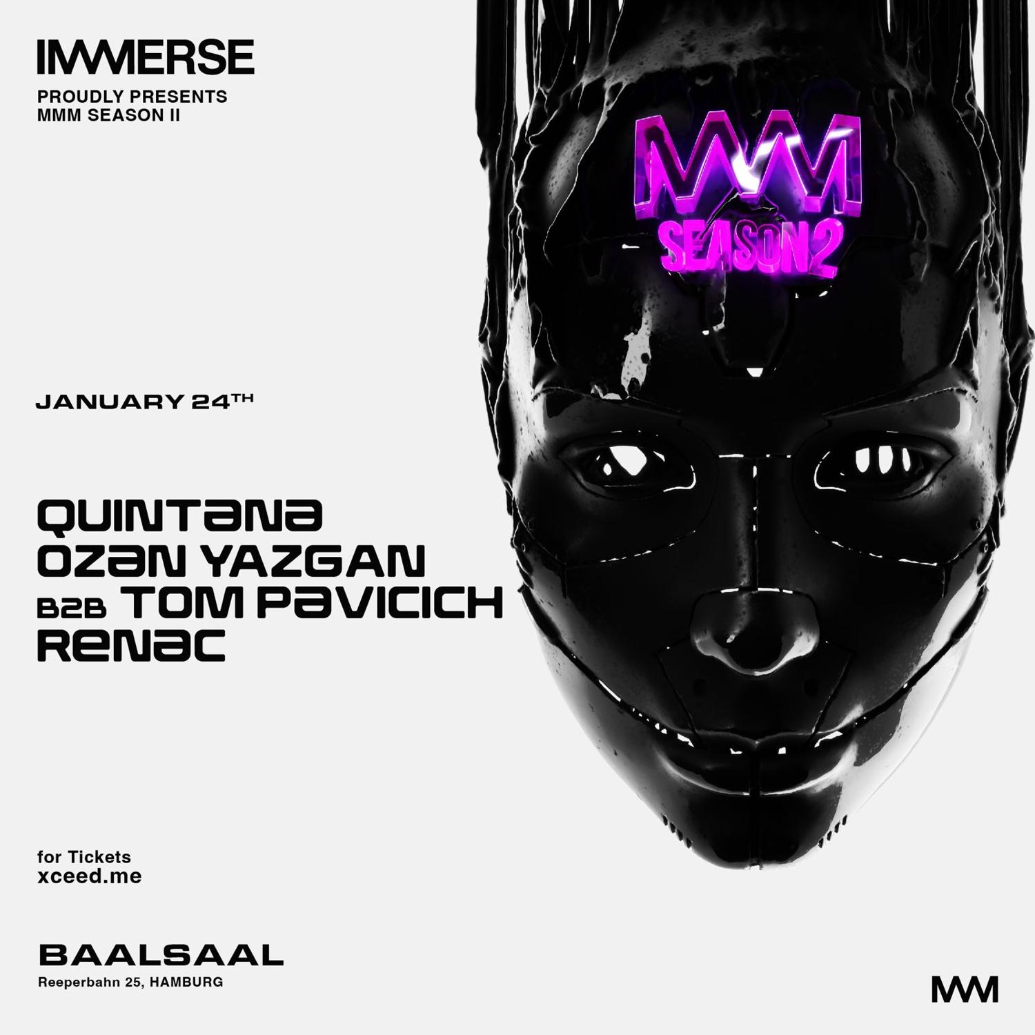 Baalsaal & Immerse Presents Renac B2B Tom Pavicich, Ozan Yazgan, Quintana