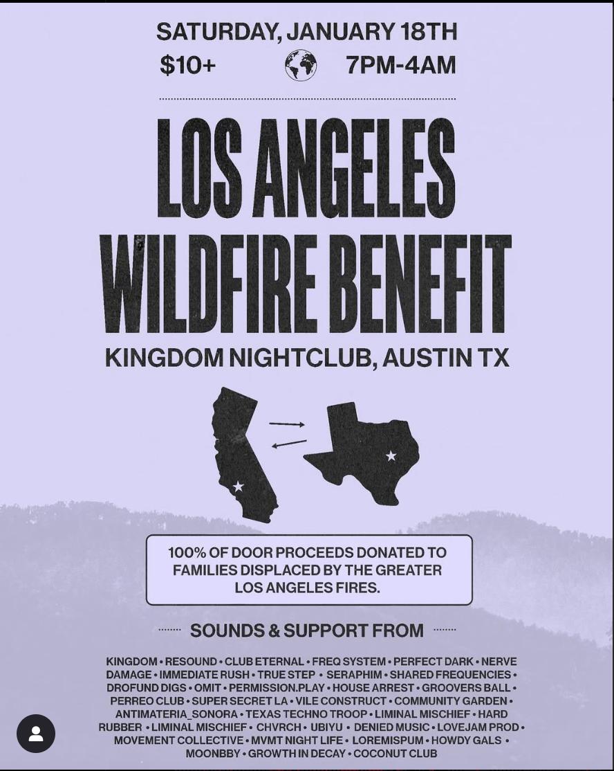 Los Angeles Wildfire Benefit