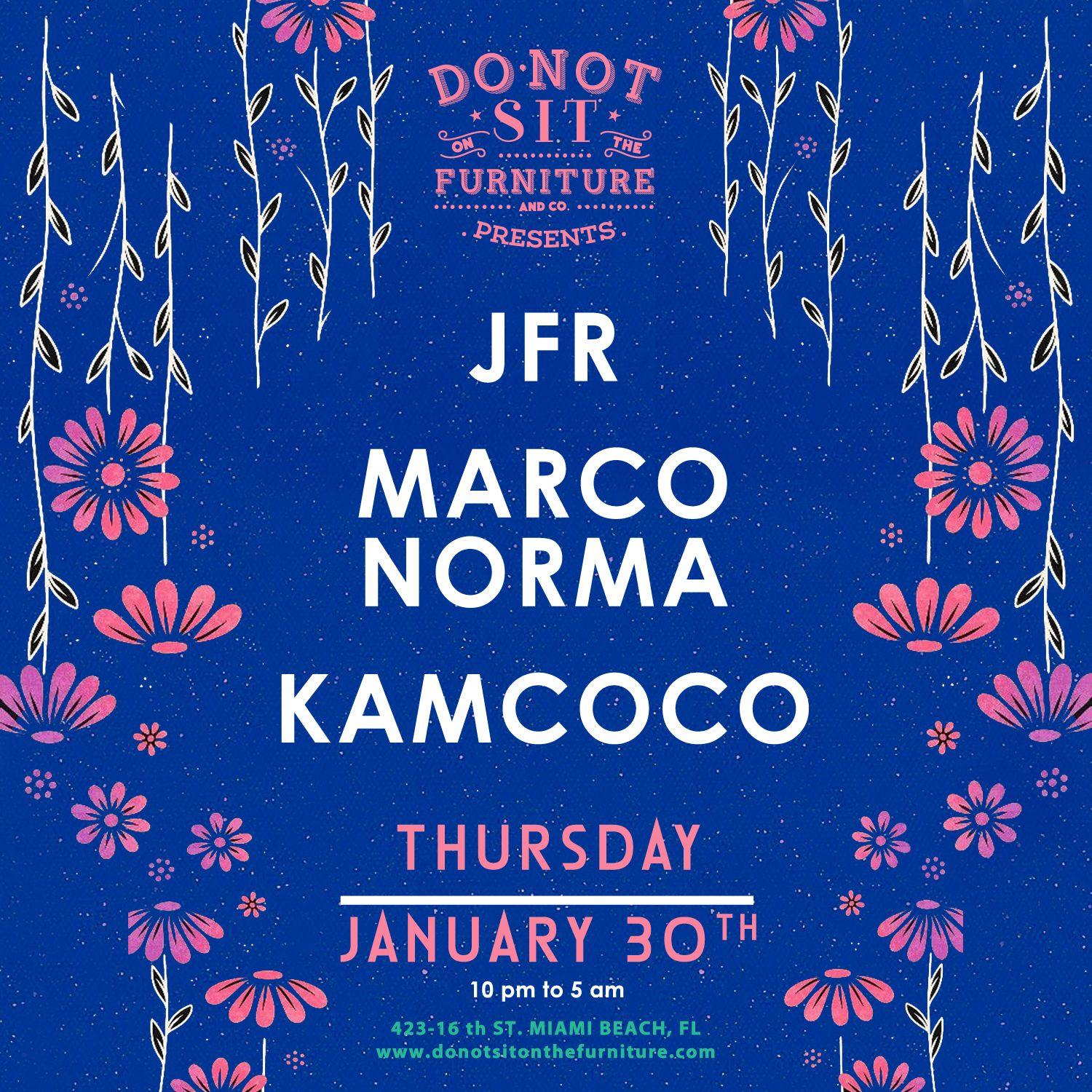 Jfr, Marco Norma, Kamcoco