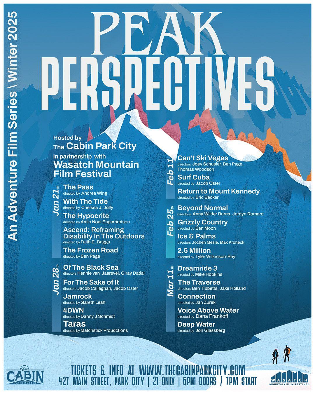 Peak Perspectives: An Adventure Film Series (Winter 2025)