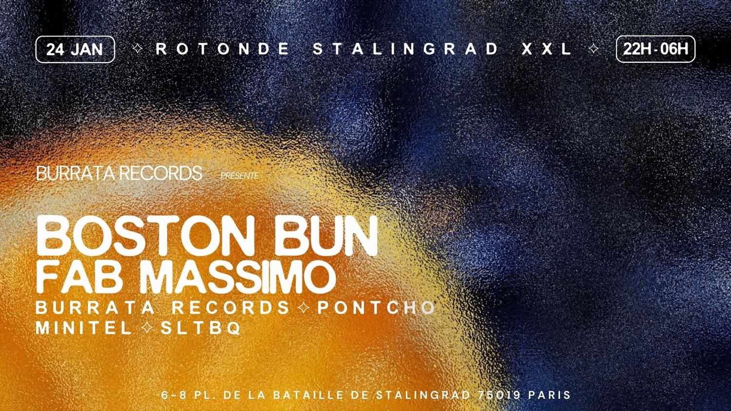 Burrata Records: Boston Bun · Fab Massimo · Minitel & More