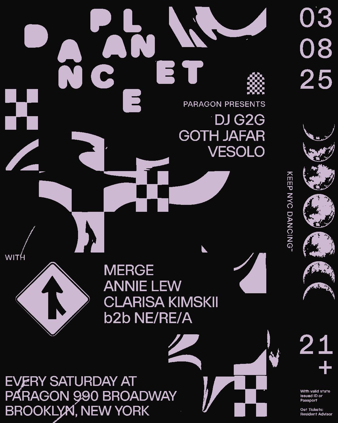 Dance Planet: Dj G2G, Goth Jafar, Vesolo + Merge