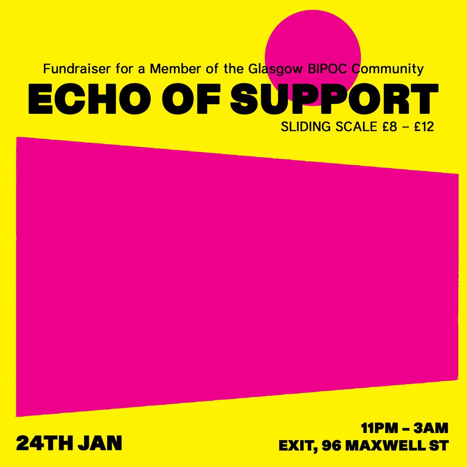 Echo Of Support: Emergency Fundraiser For A Member Of The Glasgow Bipoc Community