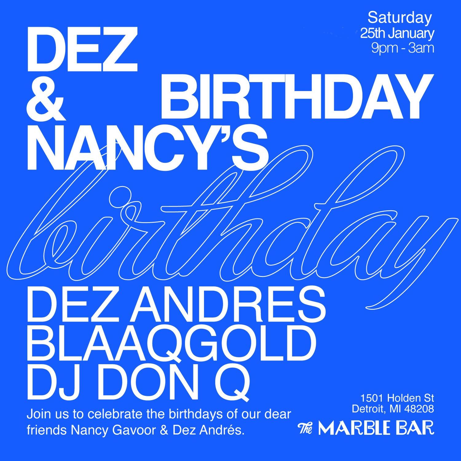 Dez & Nancy'S Birthday