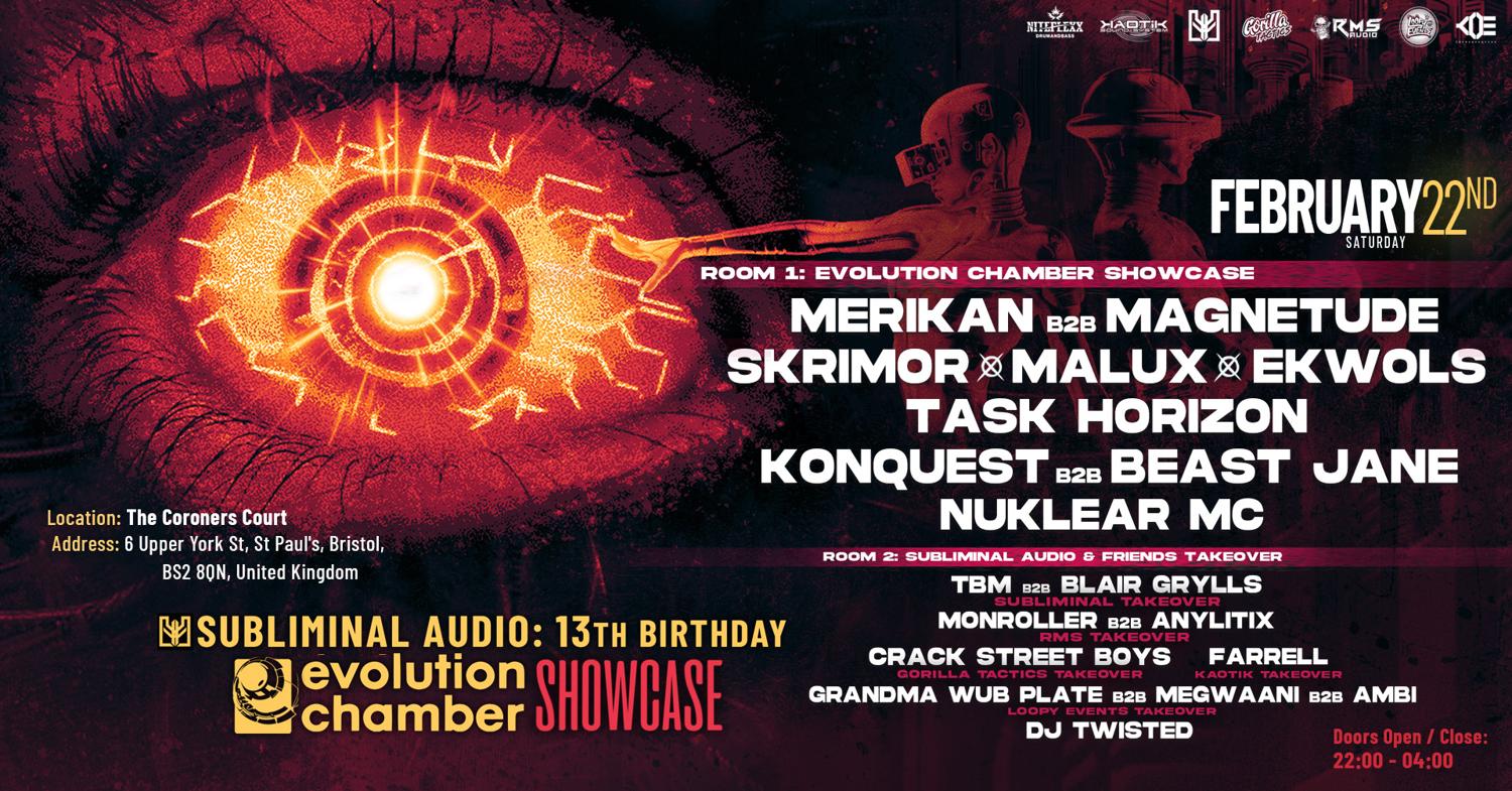 Subliminal Audio 13Th Birthday: Evolution Chamber Showcase