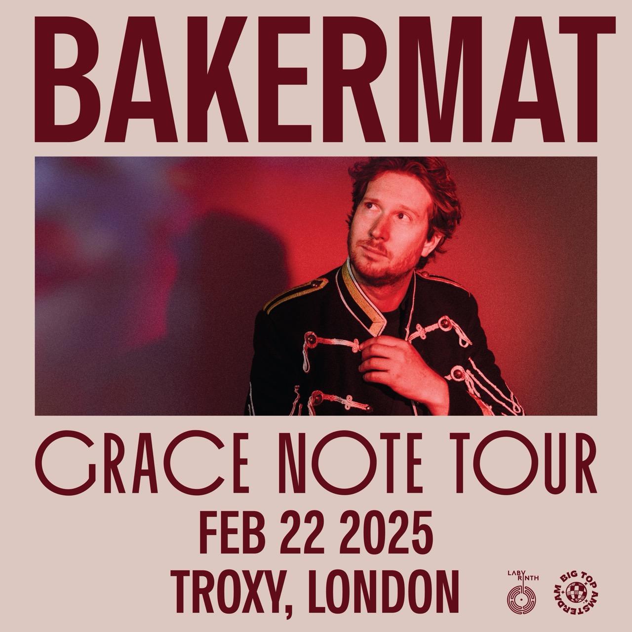 Bakermat Grace Note Tour