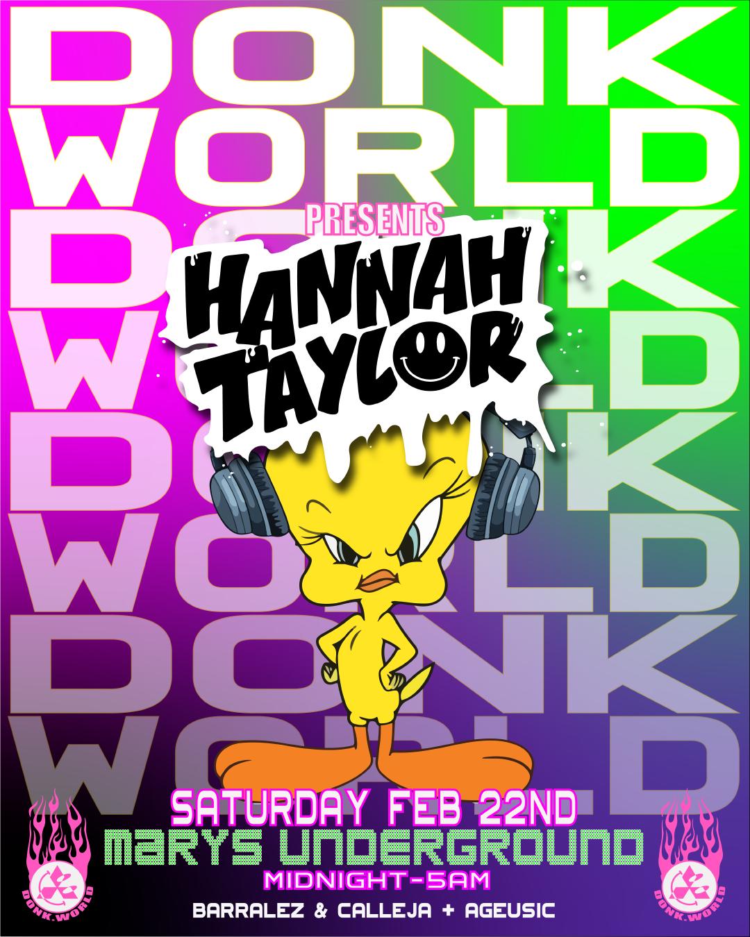 Donk.World Presents Dj Hannah Taylor (Uk)