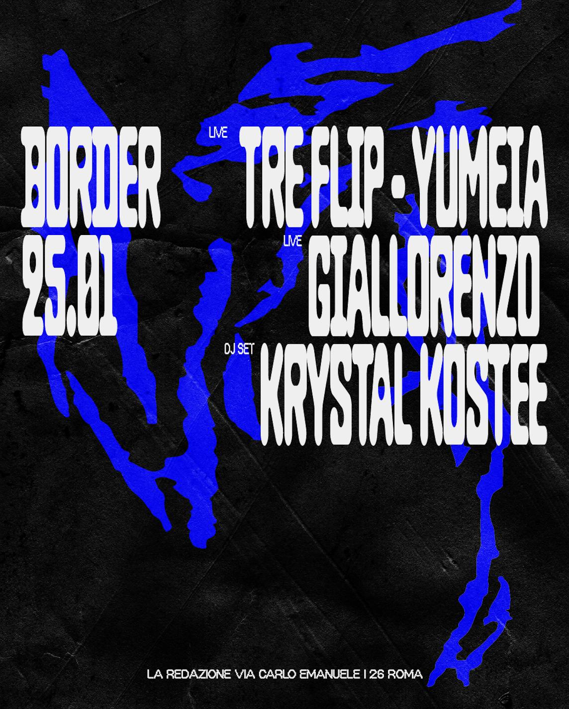 Border With Giallorenzo, Yumeia + Tre Flip, Krystal Kostee