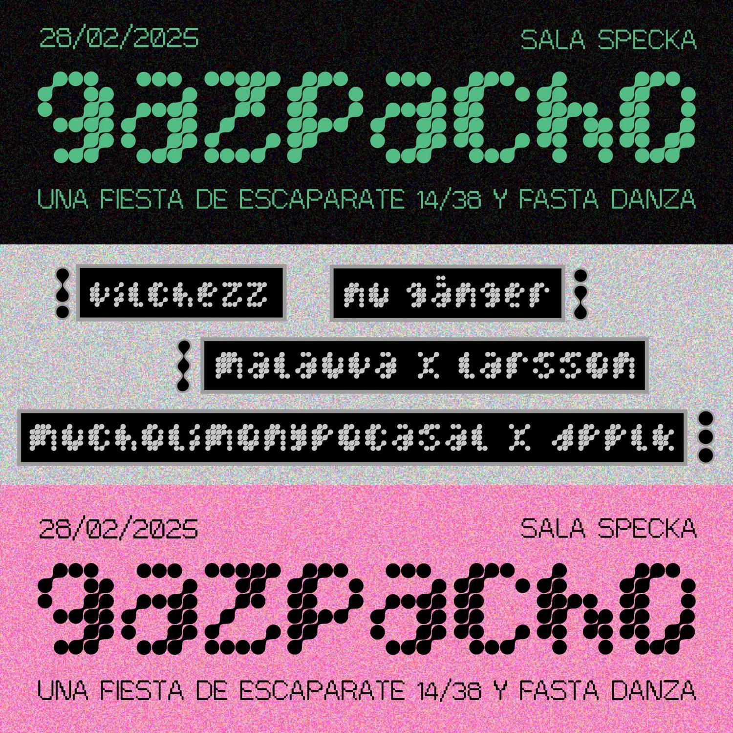 Escaparate 14/38 & Fasta Danza - Gazpacho Sold Out (Only At Door)