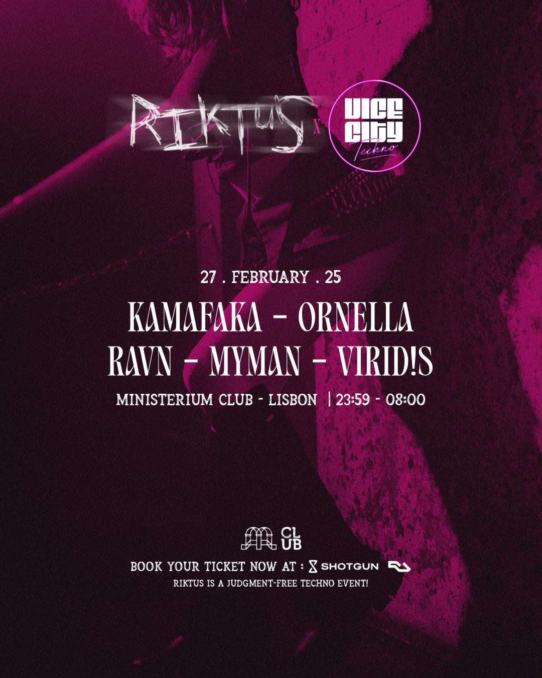 Riktus X Vice City With Kamafaka, Ornella, Ravn, Myman And Virid!S