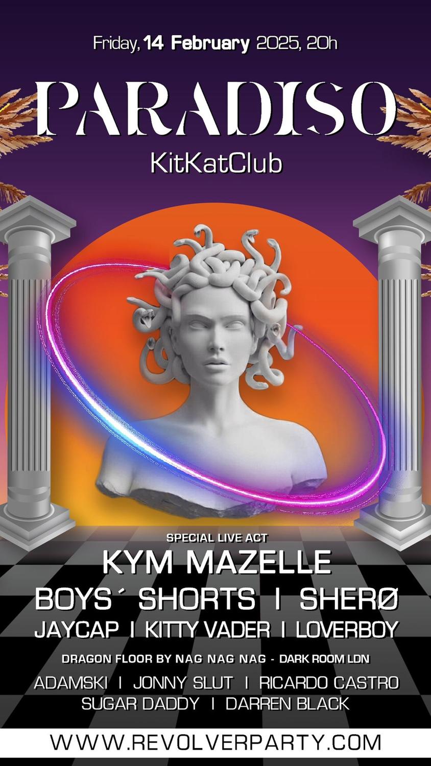 Paradiso With Kym Mazelle, Adamski, Sherø And Dark Room London