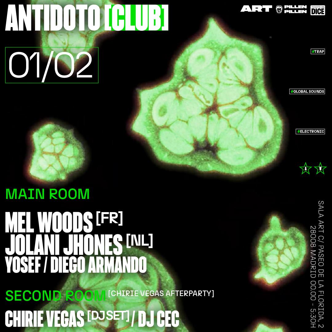 Antídoto Club: Mel Woods + Jolani Jhones