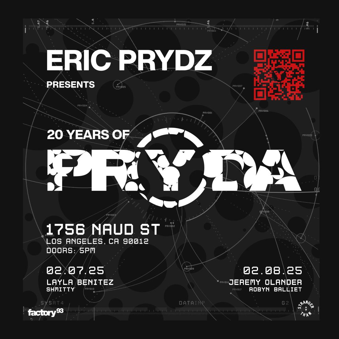 Eric Prydz Presents 20 Years Of Pryda - Friday