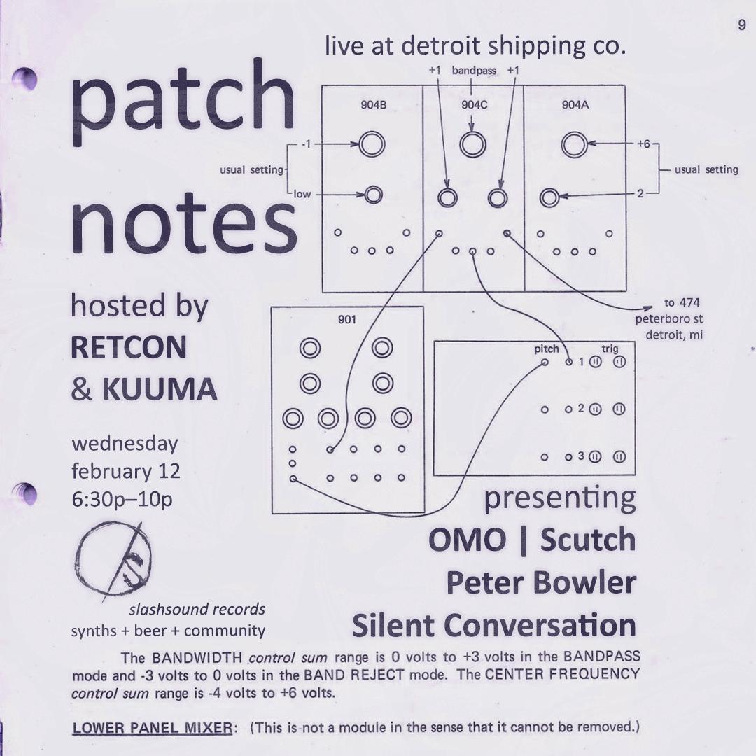 Patch Notes Feat. Omo/Scutch/Peter Bowler/Silent Conversation