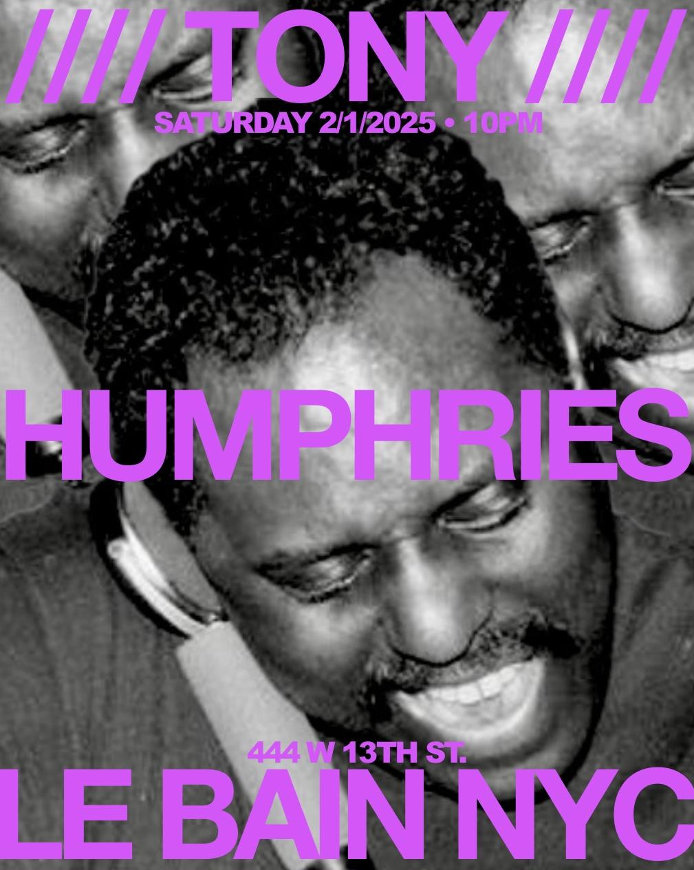 Tony Humphries' Residency