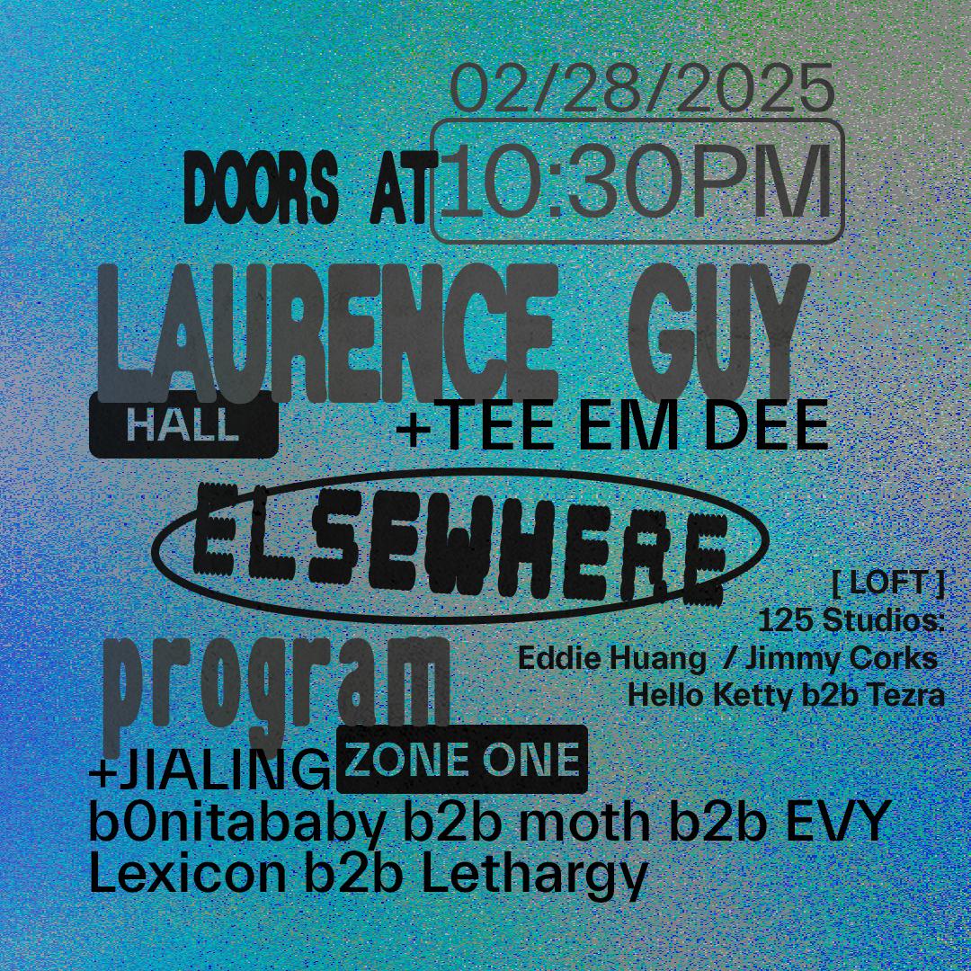 Laurence Guy, Tee Em Dee, Program: Jialing, B0Nitababy B2B Moth B2B Evy, Lexicon B2B Lethargy