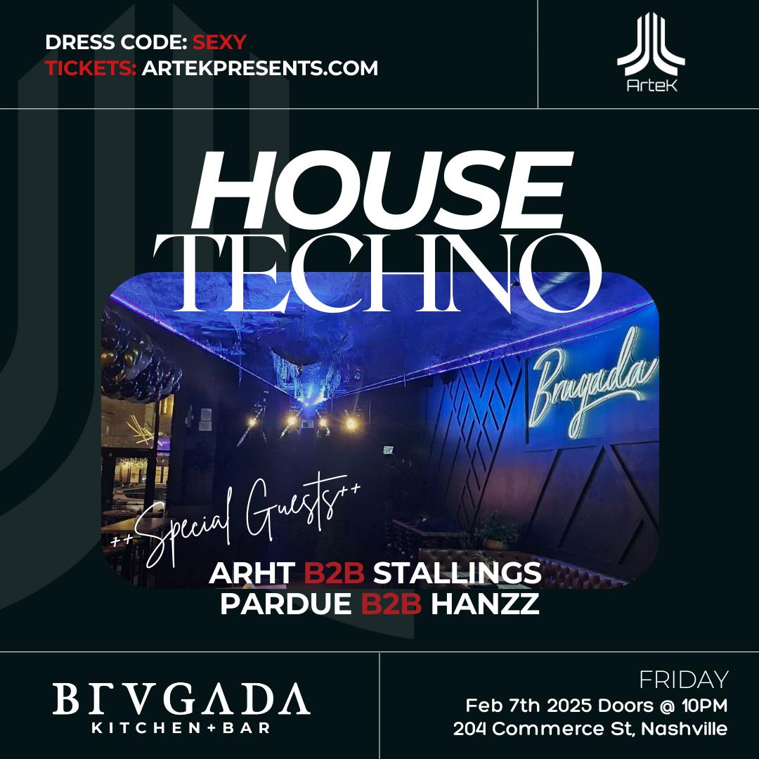 Artek Presents - House - Techno At Brugada Kitchen + Bar