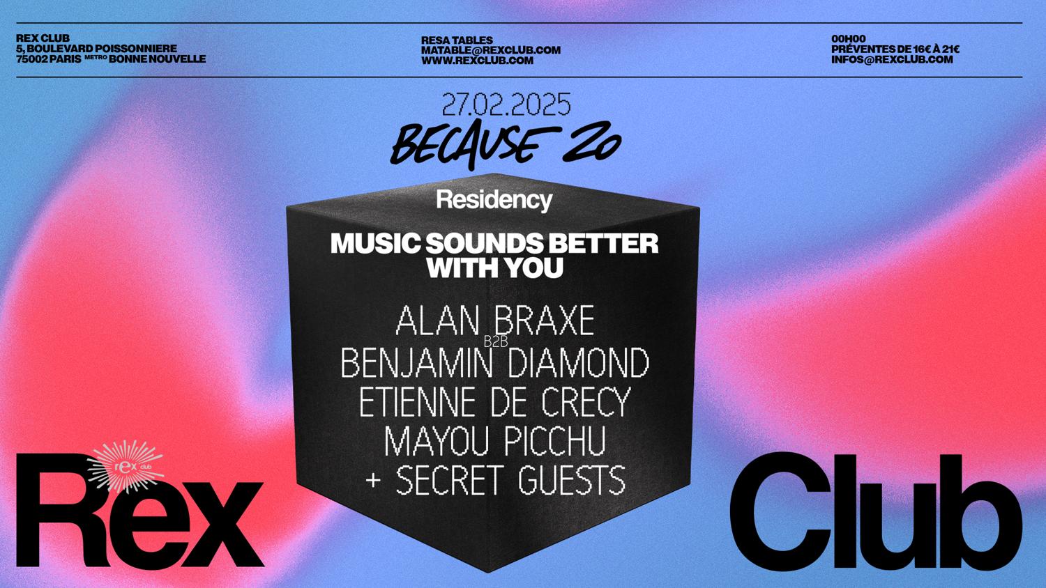 Because20: Etienne De Crecy, Alan Braxe B2B Benjamin Diamond