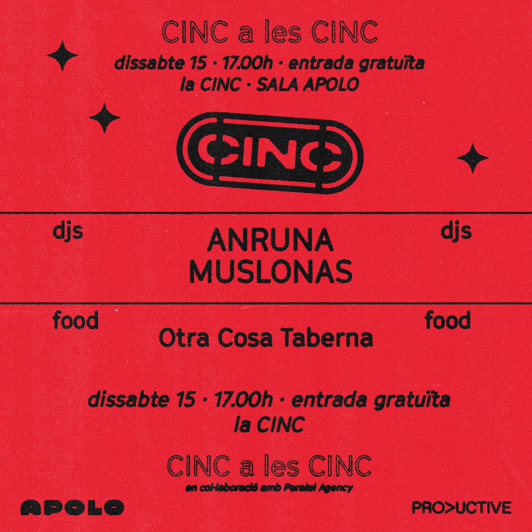 Cinc A Les Cinc: Anruna + Muslona