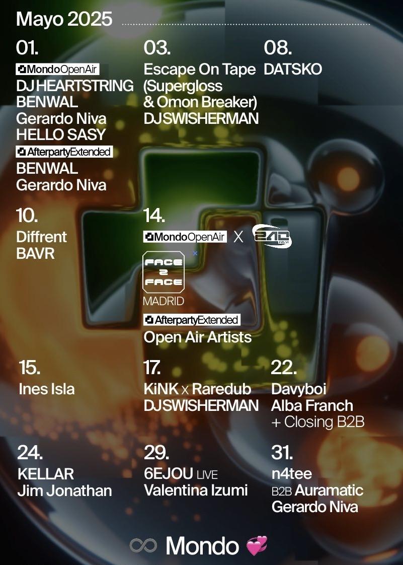 Open Air #1: Dj Heartstring / Benwal / Gerardo Niva / Hello Sasy