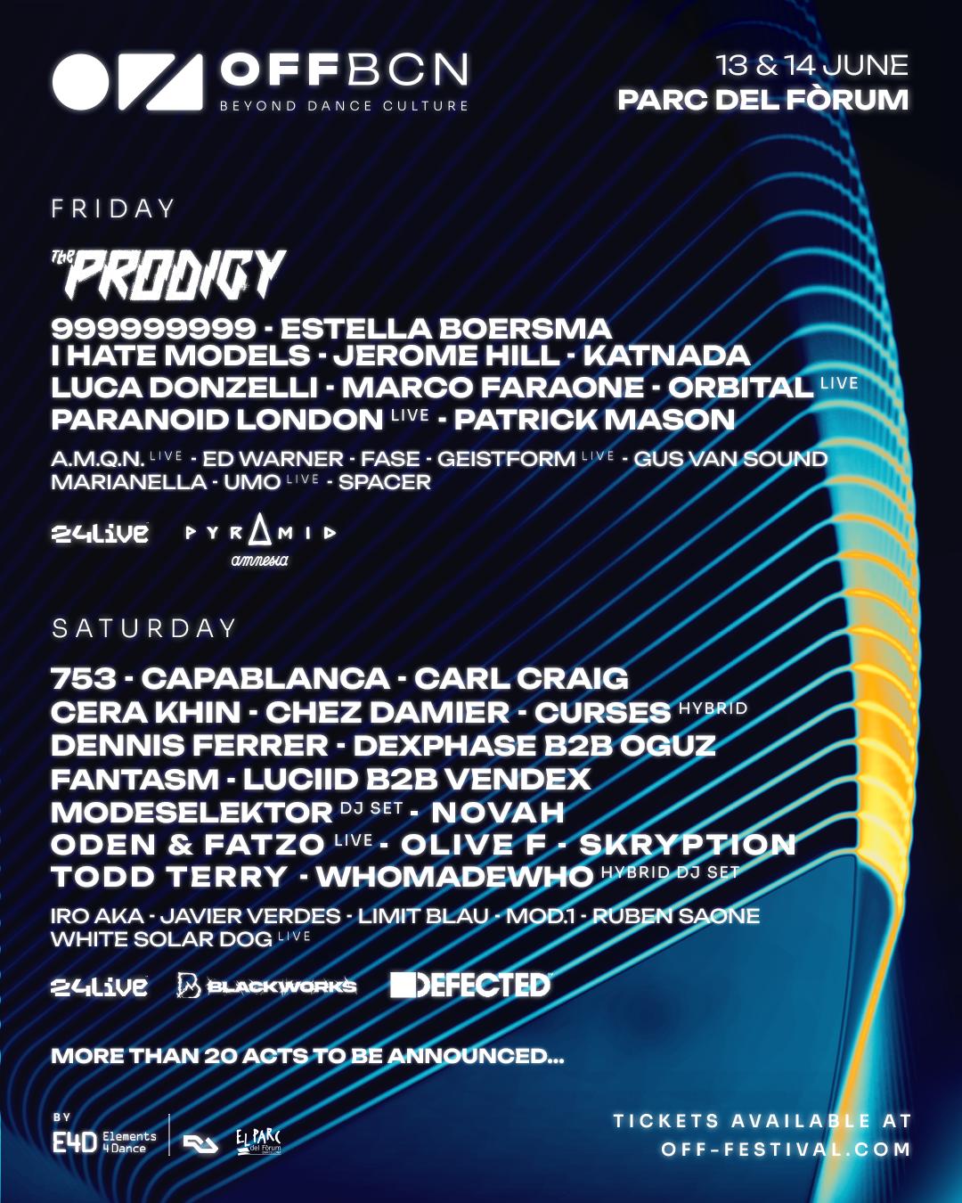 Offbcn Festival 2025 - Friday Tickets (Pyramid & 24Live)