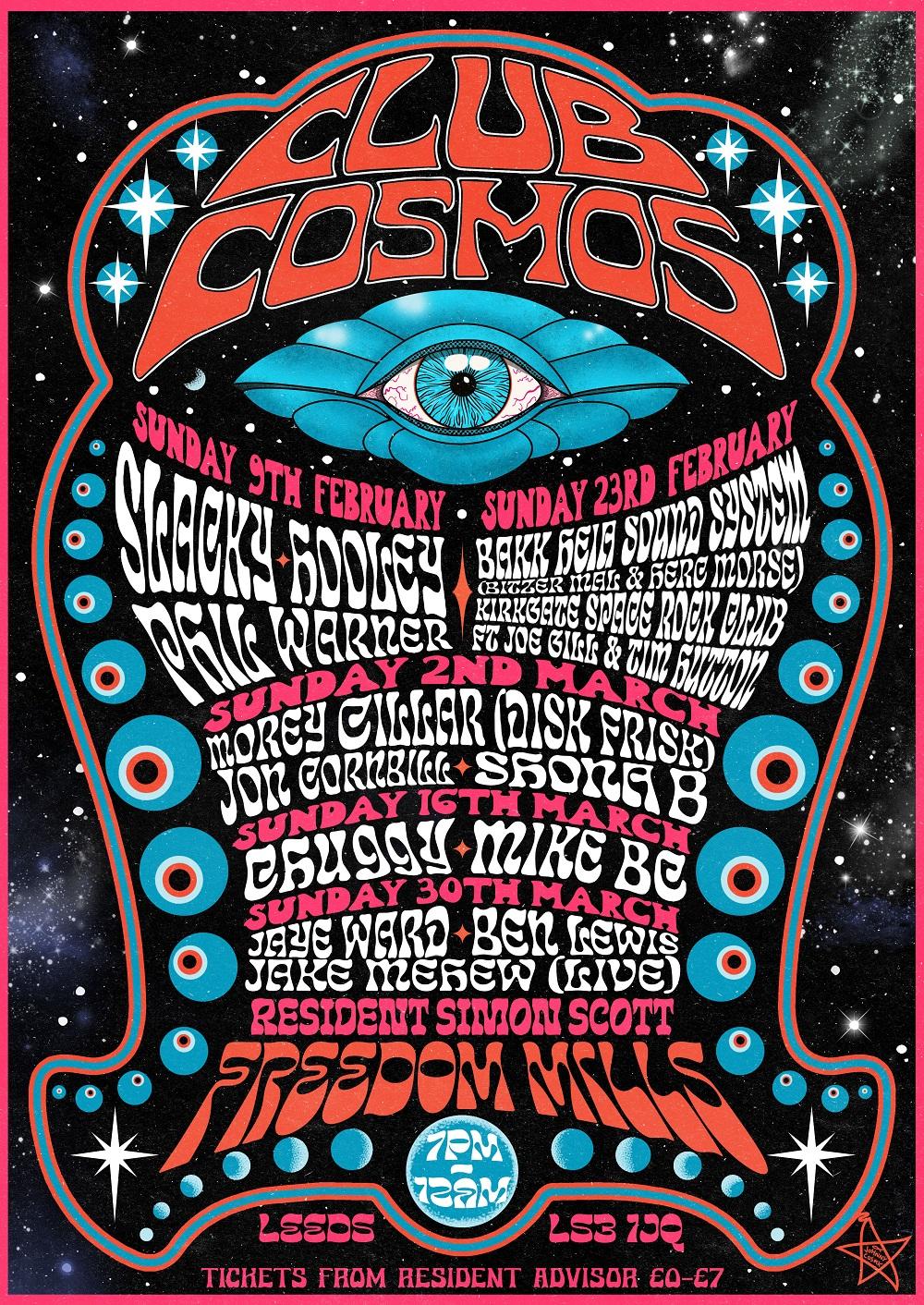 Club Cosmos - Bakk Heia Sound System, Kirkgate Space Rock Club & Simon Scott