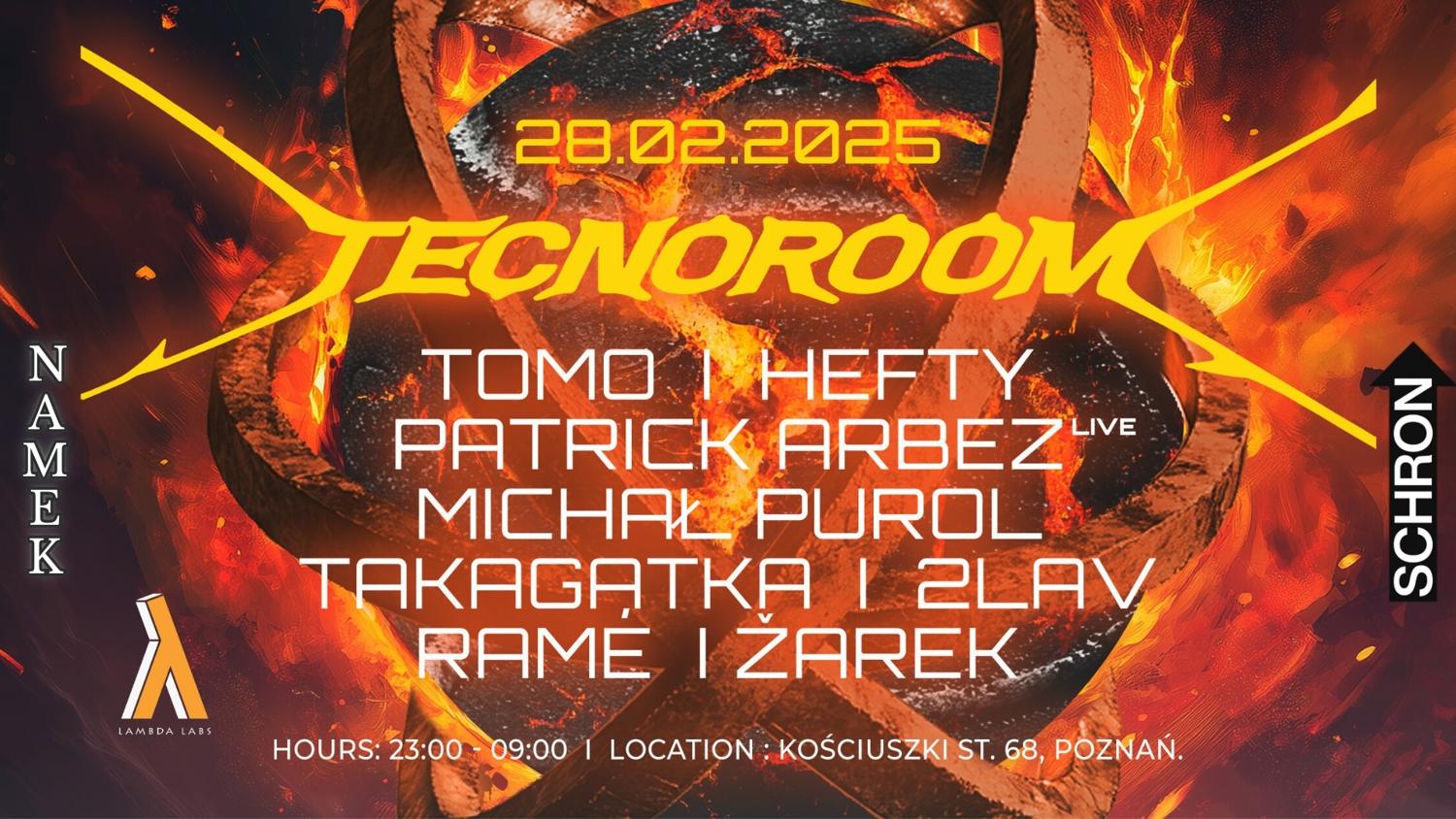 Tecnoroom: L'Equipe Artistique De Namek - Schron, 28.02.2025